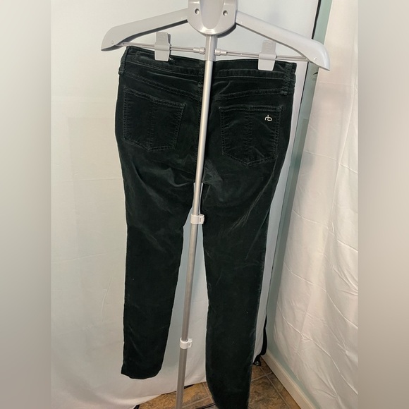 Rag & Bone Ankle Skinny Fit Stretch Pants Green Velvet Womens Sz‎ 27 - Picture 2 of 8